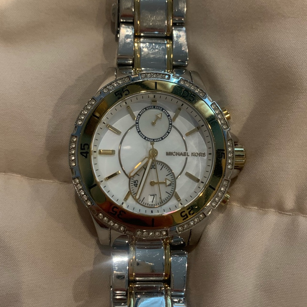Women's Chronograph Two-Tone Stainless Steel Bracelet Watch